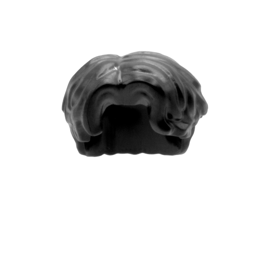 Black Floppy Curtains Hair - LEGO Minifigure Hair