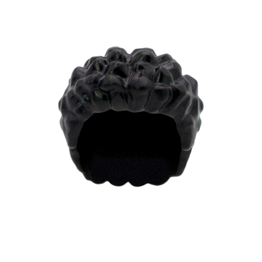 Black Short Spiky Afro - LEGO Minifigure Hair