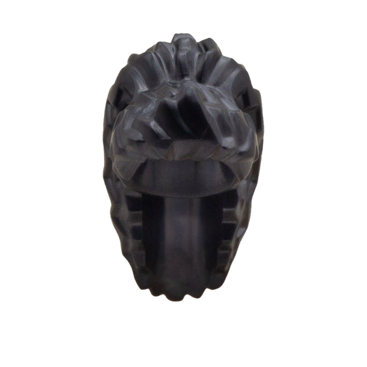 Black High Long Wavy Ponytail - LEGO Minifigure Hair