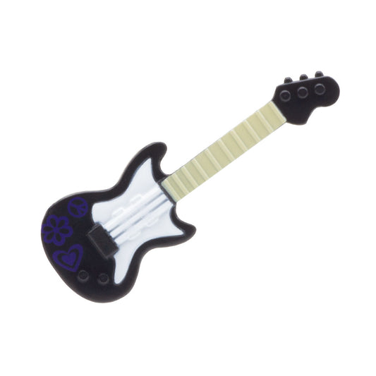 Black Electric Guitar with Hippy Stickers (Brickforge)