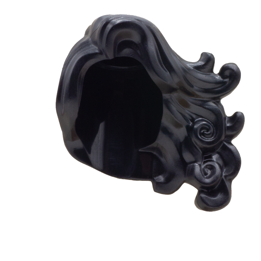 LEGO Long Black Minifigure Hair