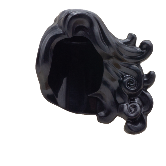 LEGO Long Black Minifigure Hair