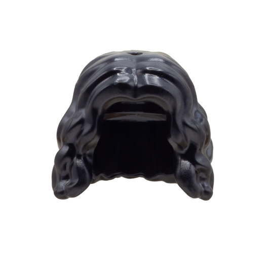 Black Curly Cropped LEGO Minifigure Hair