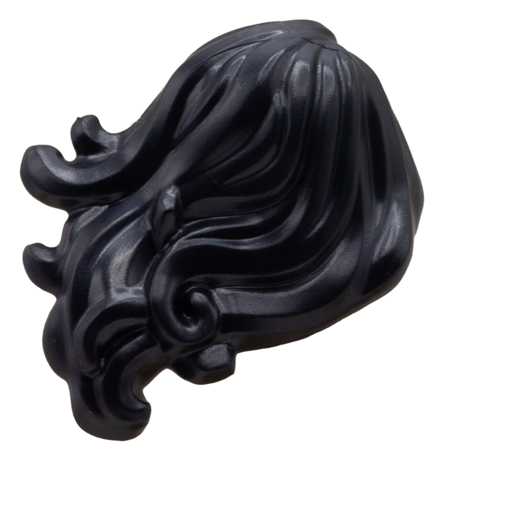 LEGO Long Black Minifigure Hair