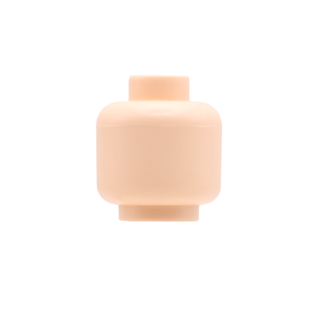 A blank light flesh Lego minifigure head