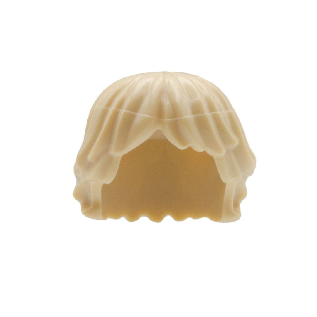 Blonde Short Shaggy with Parted Fringe - LEGO Minifigure Hair