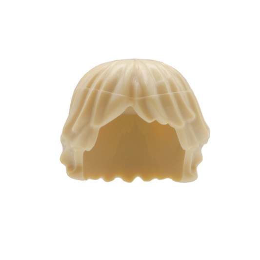 Blonde Short Shaggy with Parted Fringe - LEGO Minifigure Hair