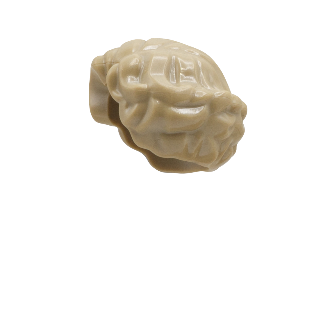 Dark Blonde Short Curls LEGO Minifigure Hair