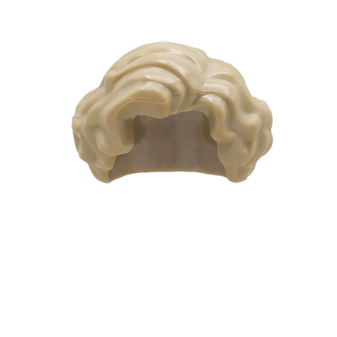 Dark Blonde Short Curls LEGO Minifigure Hair