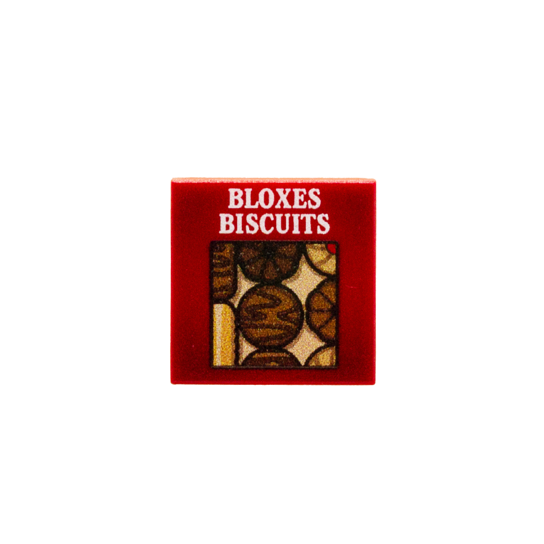 Custom LEGO Bloxes Biscuits (Minifigure Accessory based on Fox's Biscuits)