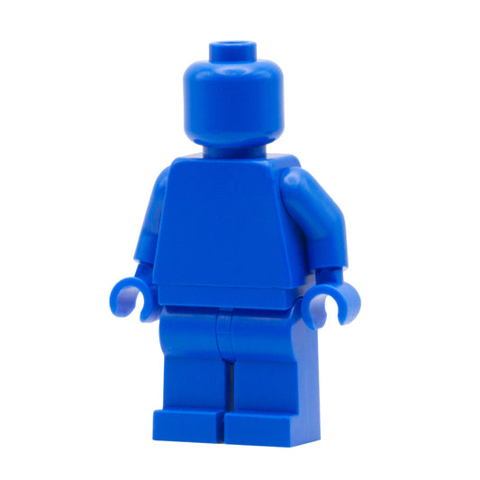 Bright Blue Monochrome LEGO Minifigure