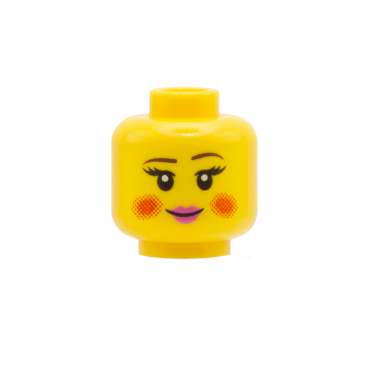 Blushed Cheeks Smiling / Singing  - LEGO Minifigure Head