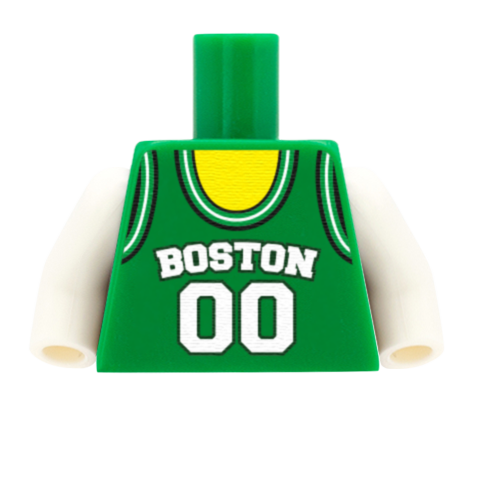 NBA Vest (East Conference) - Custom Design Minifigure Torso