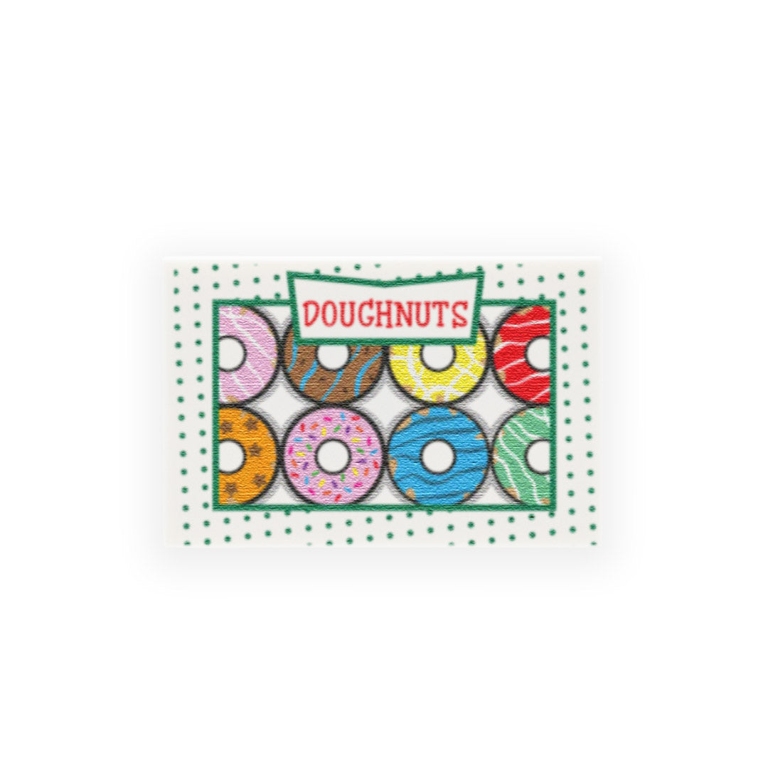 Pretend "Box of Doughnuts" - Custom Design LEGO Tile