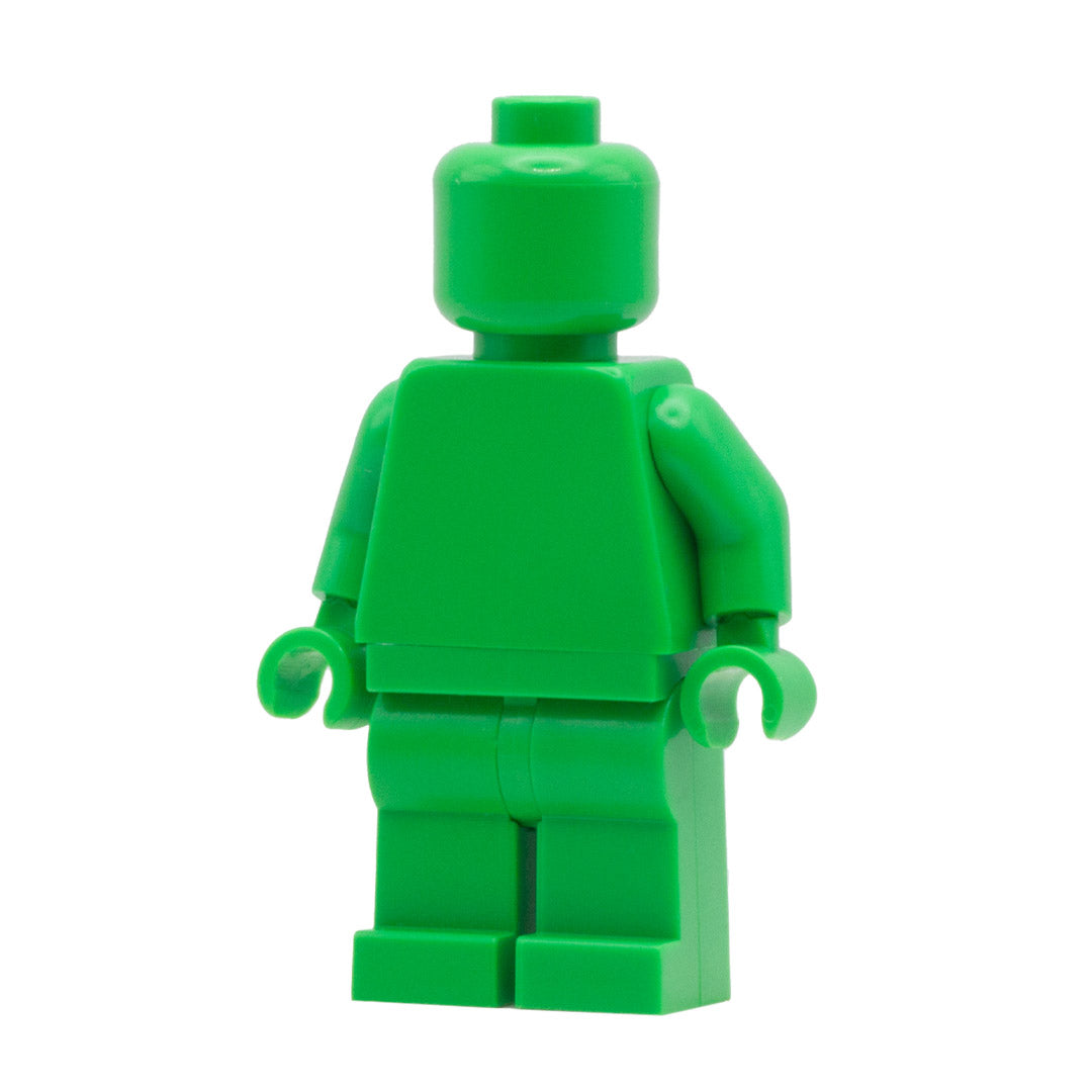 Bright Green Monochrome LEGO Minifigure