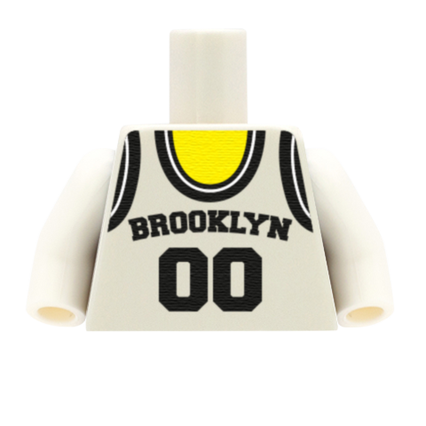 Brooklyn Nets (East Conference) - Custom Design Minifigure Torso