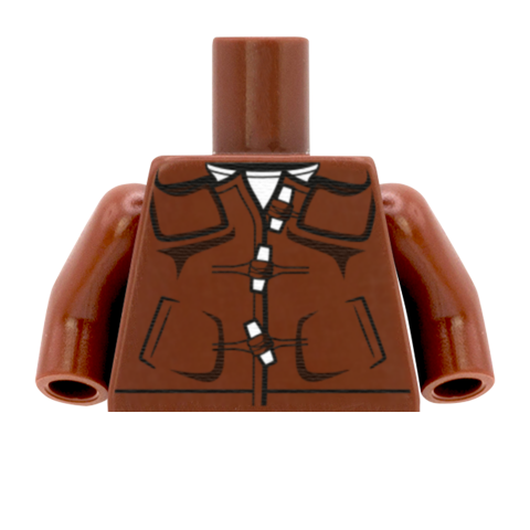 Duffle Coat - Custom Design Minifigure Torso
