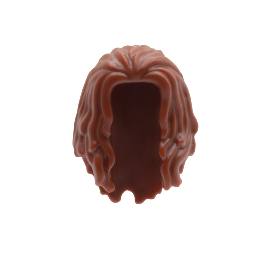 Brown Wavy Over the Shoulder - LEGO Minifigure Hair