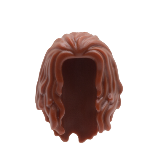 Brown Wavy Over the Shoulders - LEGO Minifigure Hair