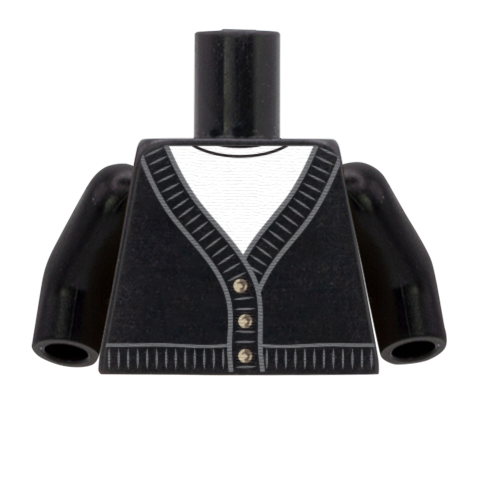 Buttoned Cardigan - Custom Design Minifigure Torso