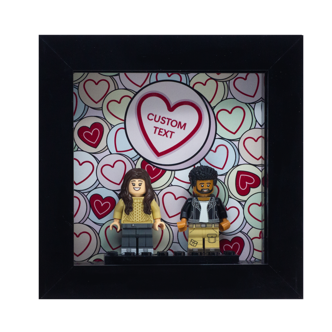 LEGO Minifigure Couples Display Frame Gift