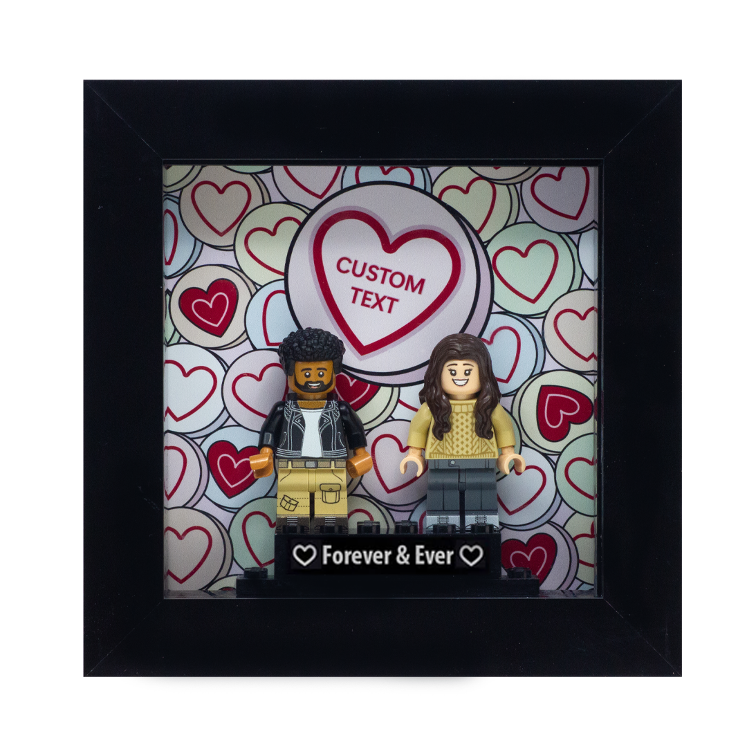 LEGO Minifigure Couples Display Frame Gift