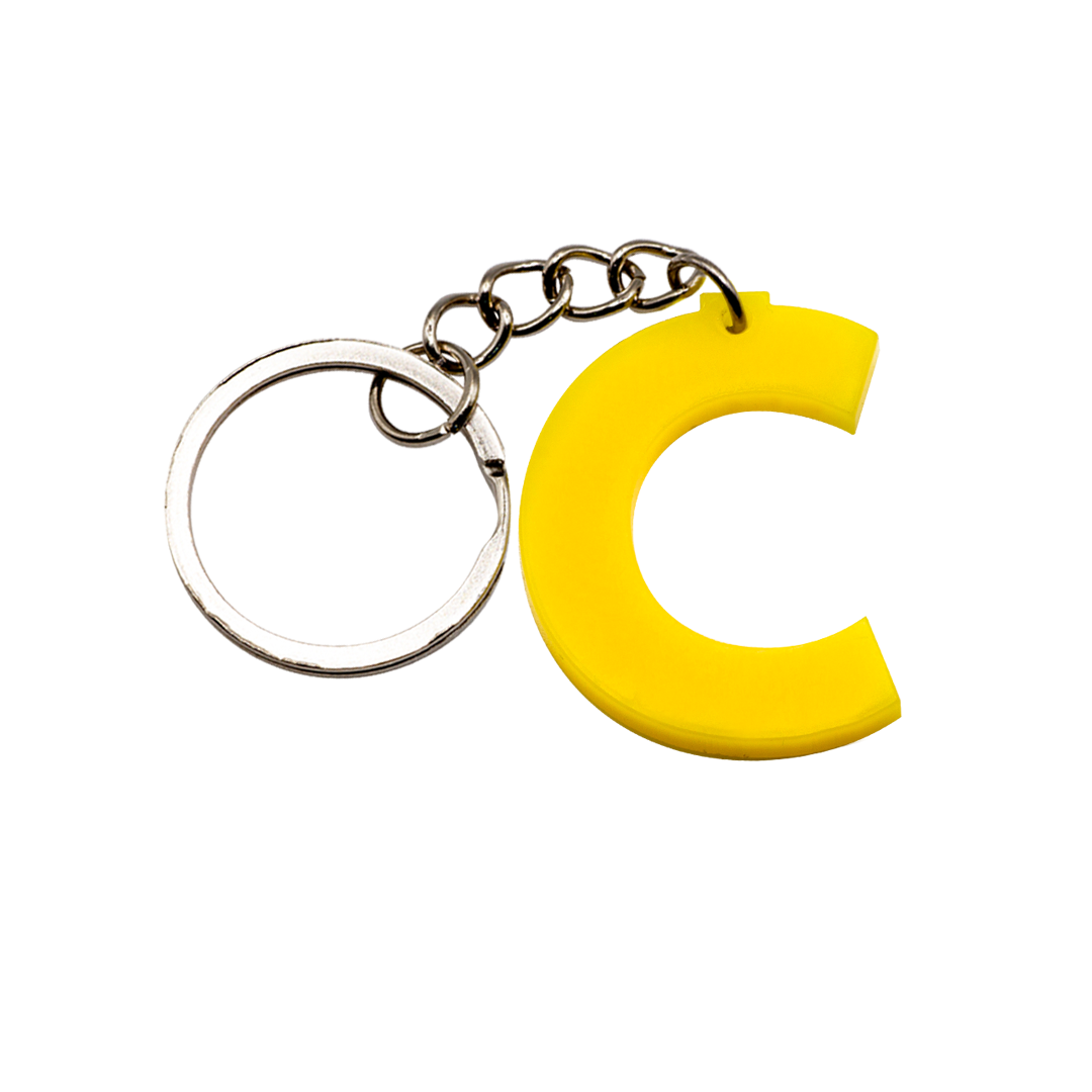 LEGO Acrylic Letter Keychain