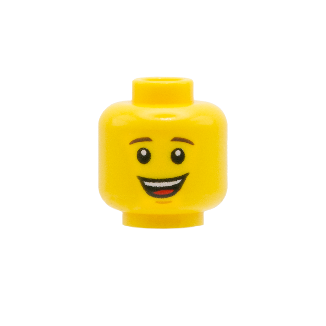 Casual Smile - LEGO Minifigure Head – Minifigs.me