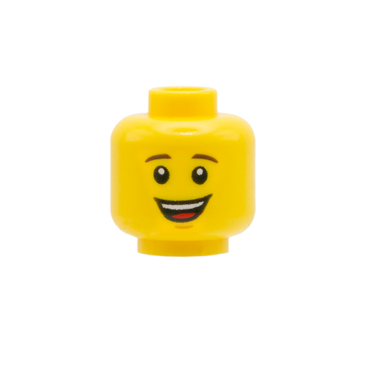 Casual Smile - LEGO Minifigure Head