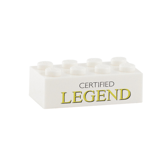 Certified Legend Display Brick - Custom Printed 2 x 4 Brick