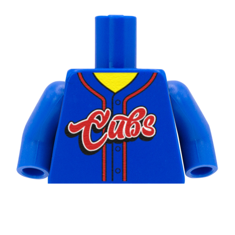 Chicago Cubs (National League) - Custom Design Minifigure Torso