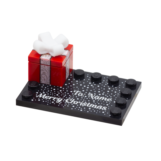 Personalised Christmas Present Baseplate - Custom Printed Baseplate