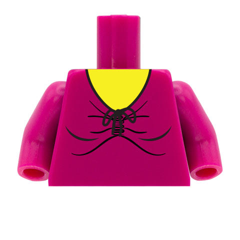 Cinched V-Neck Top - Custom Design Minifigure Torso – Minifigs.me