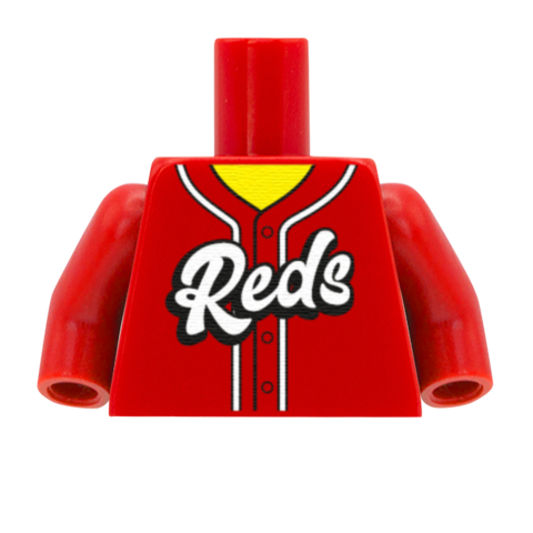 Cincinnati Reds (National League) - Custom Design Minifigure Torso