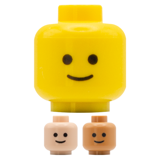 Classic Smile - Custom Printed Minifigure Head