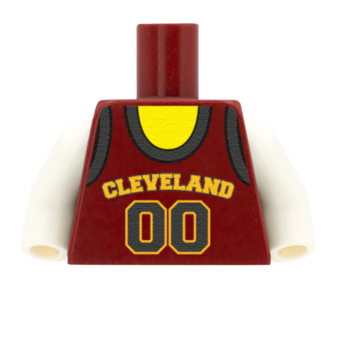 Cleveland Cavaliers (East Conference) - Custom Design Minifigure Torso