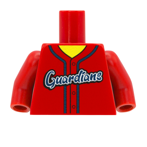 Cleveland Guardians (American League) - Custom Design Minifigure Torso