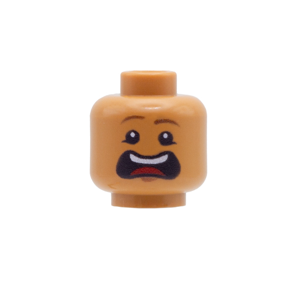 Argghh! / Closed Smile Head - Custom Design Minifigure Head – Minifigs.me