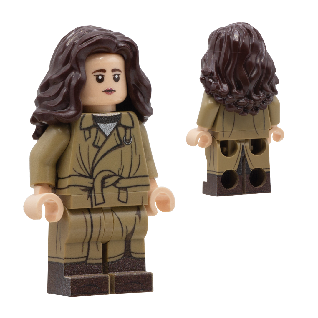 Custom minifigure inspired by Hannah's character from the Netflix show, Dark.