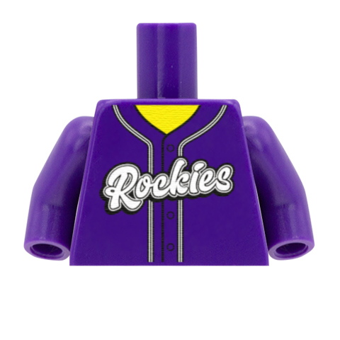 Colorado Rockies (National League) - Custom Design Minifigure Torso