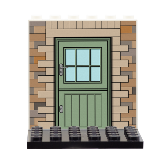 Cottage Door Back Panel - Custom Design Display Panel and Stand