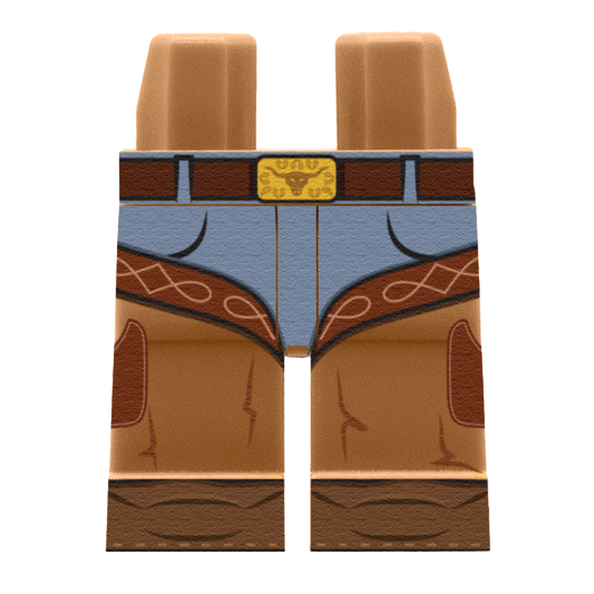 Cowboy Trousers - Custom Printed Minifigure Legs