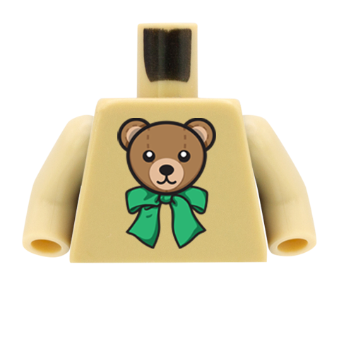 Cute Bear - Custom Design Minifigure Torso