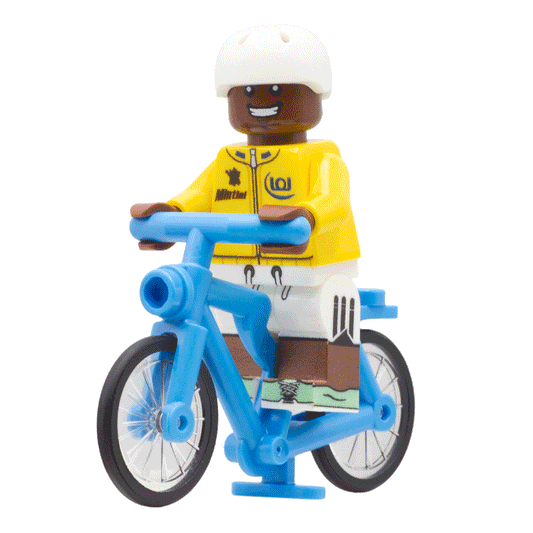 Personalised Cyclist - Custom LEGO Minifigure