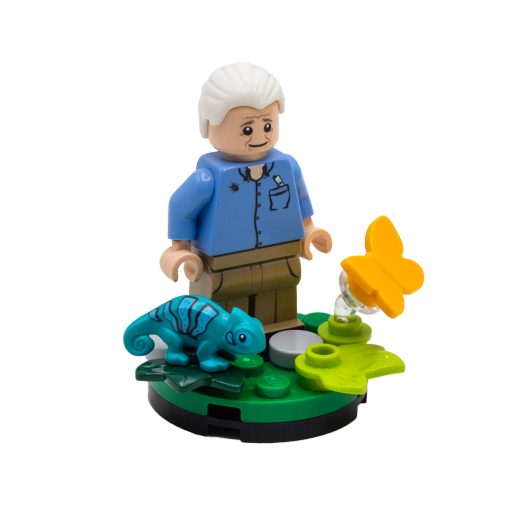 LEGO David Attenborough - custom design minifigure