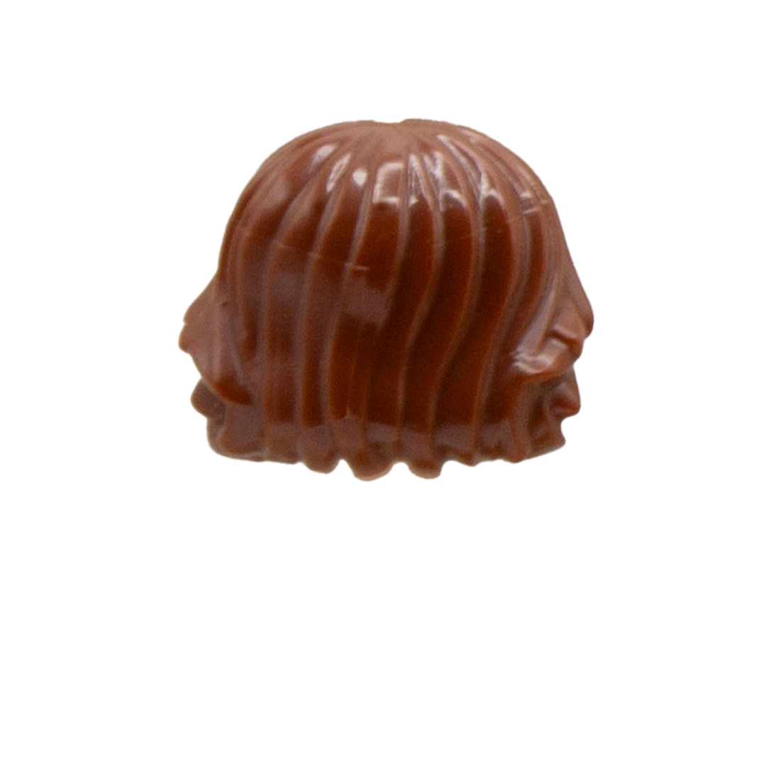 Brown Short Shaggy LEGO Minifigure Hair