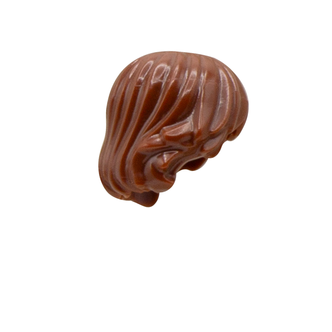 Brown Short Shaggy LEGO Minifigure Hair