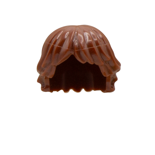 Brown Short Shaggy LEGO Minifigure Hair