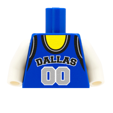 Dallas Mavericks (West Conference) - Custom Design Minifigure Torso