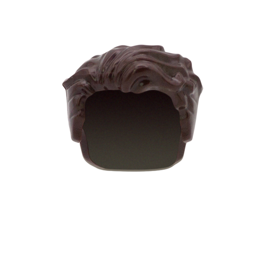 Dark Brown Movie Star Hair - LEGO Minifigure Hair